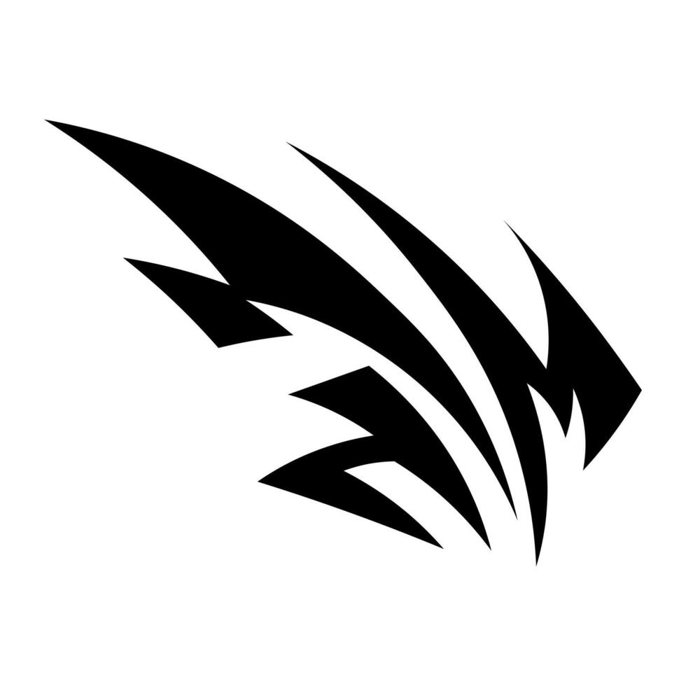 zwart vector abstract vorm icoon geïsoleerd Aan wit achtergrond