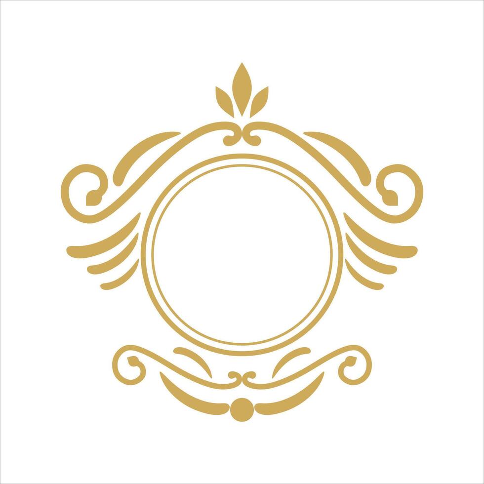 abstarct luxe logo vector element