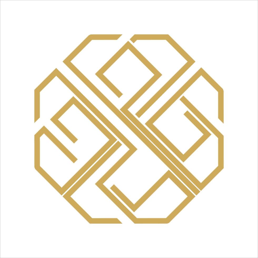 abstarct luxe logo vector element