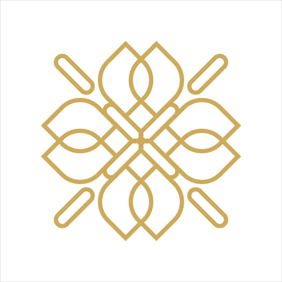 abstarct luxe logo vector element