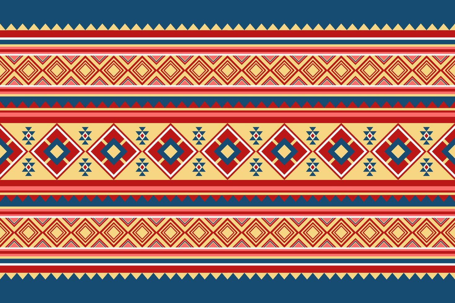 meetkundig etnisch oosters naadloos patroon. kan worden gebruikt in kleding stof ontwerp voor kleding, textiel, inpakken, achtergrond, behang, batik, tapijt, borduurwerk stijl vector
