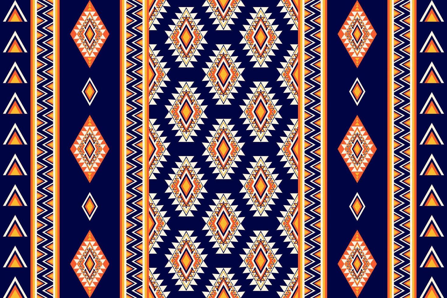 meetkundig etnisch oosters naadloos patroon. kan worden gebruikt in kleding stof ontwerp voor kleding, inpakken, textiel, achtergrond, behang, batik, tapijt, borduurwerk stijl vector