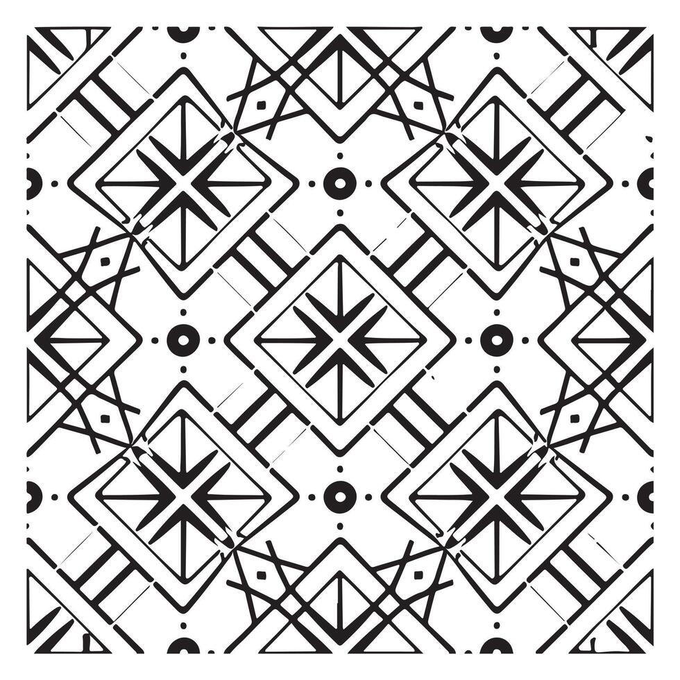 meetkundig vector naadloos patroon Aan wit achtergrond