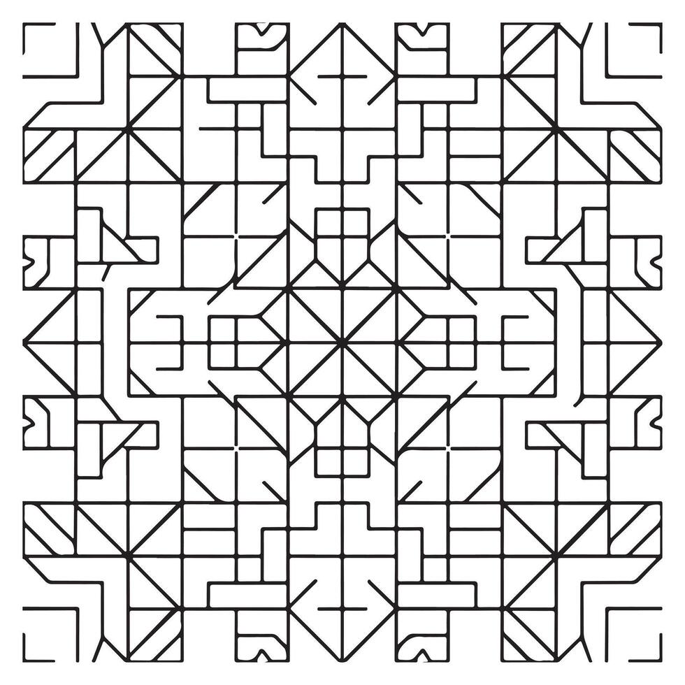 meetkundig vector naadloos patroon Aan wit achtergrond