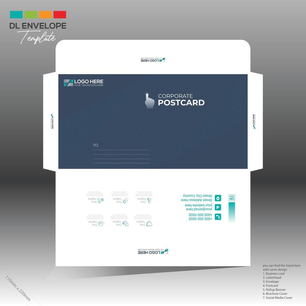 envelop voor zakelijke en ieder gebruik vector