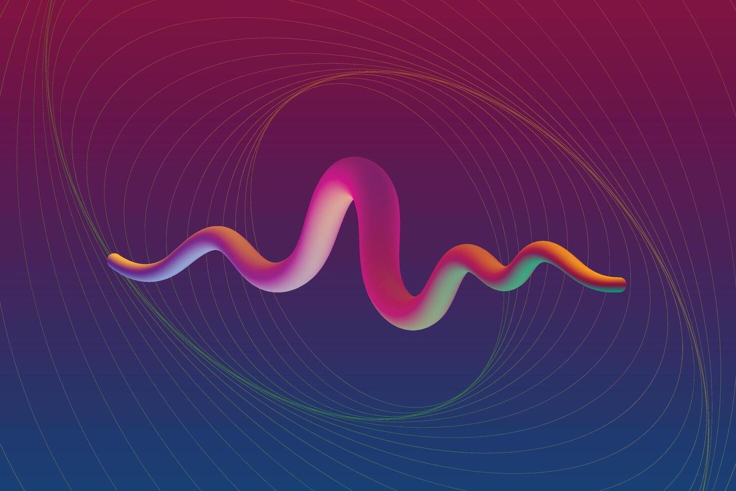 vredig abstract mengsel voelhoorn met schets cirkels achtergrond. vector