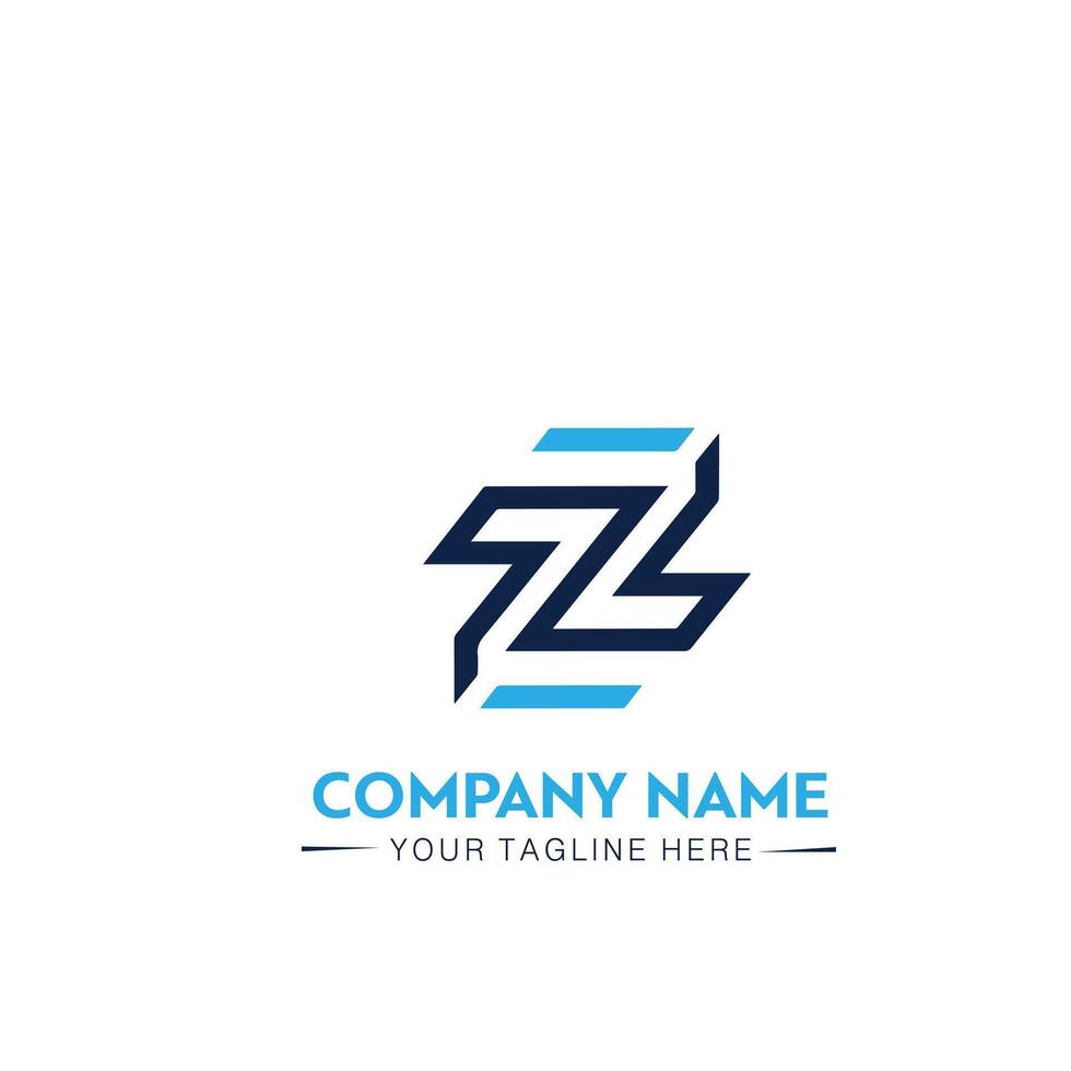 z brief logo ontwerp vector