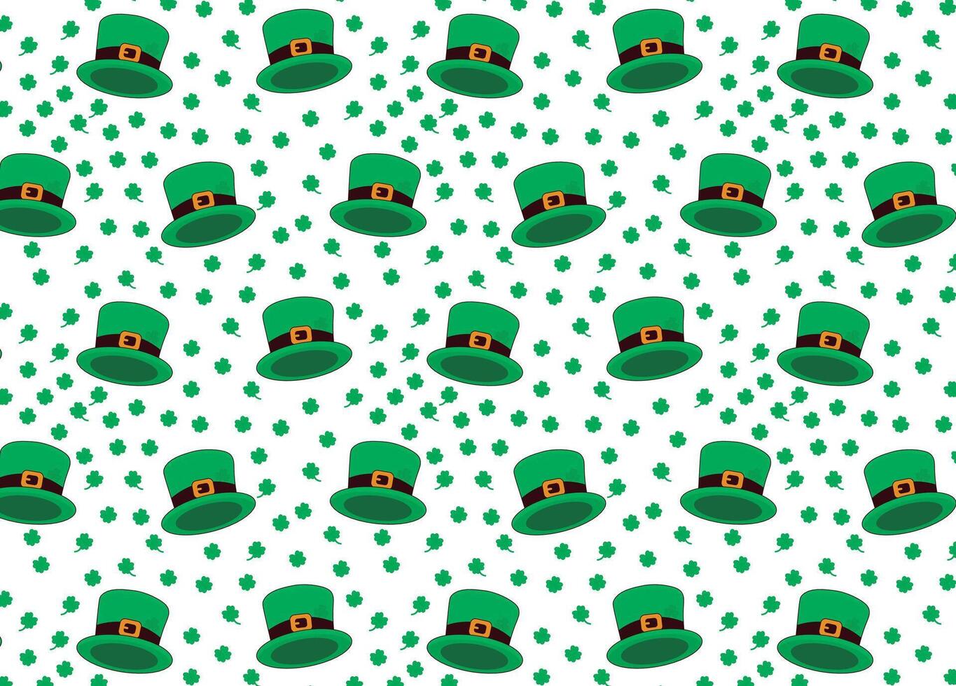 st. Patrick dag, groen hoed illustratie vector patronen, voor achtergronden, papier, stoffen