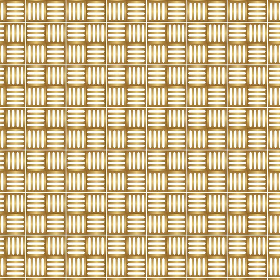 gouden bakstenen stijl tegels patroon ontwerp achtergrond vector