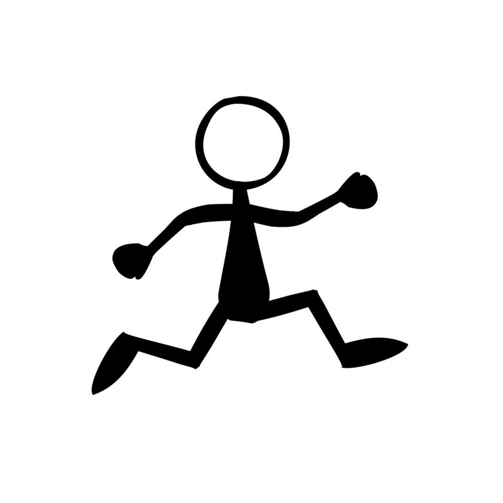 rennen Mens icoon. gemakkelijk illustratie van rennen Mens vector icoon voor web
