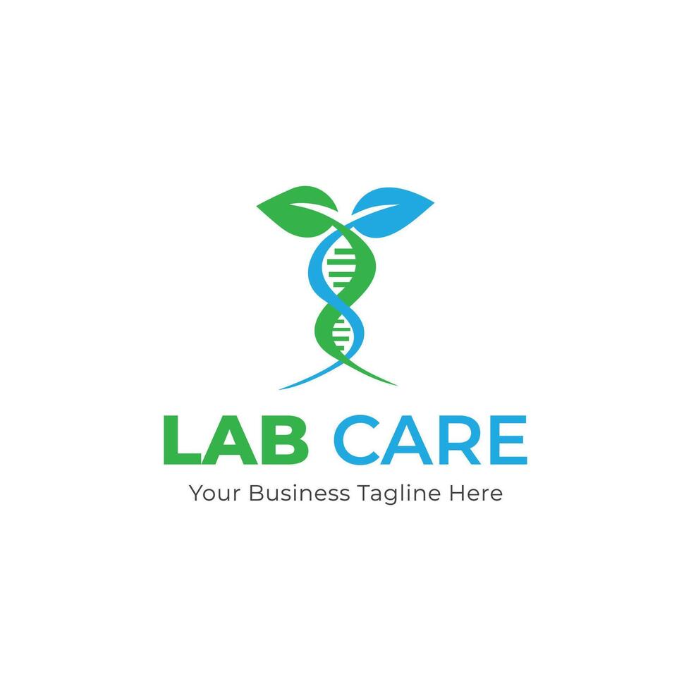 medisch gezondheidszorg natuurlijk laboratorium dna logo sjabloon vector