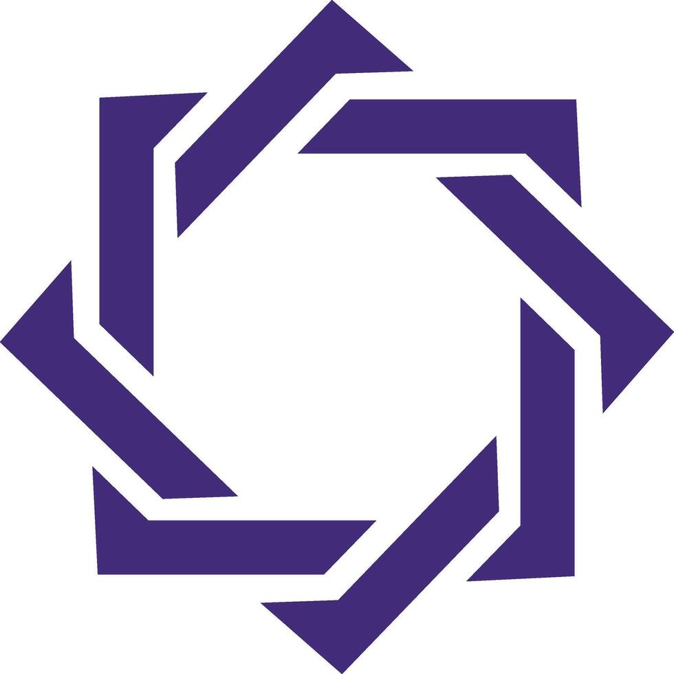 de logo voor de bedrijf is Purper en wit vector