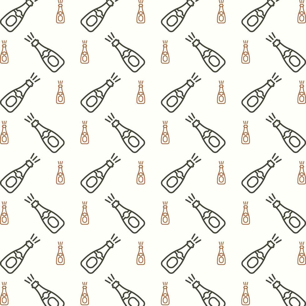 Champagne modieus veelkleurig herhalen patroon vector illustratie achtergrond