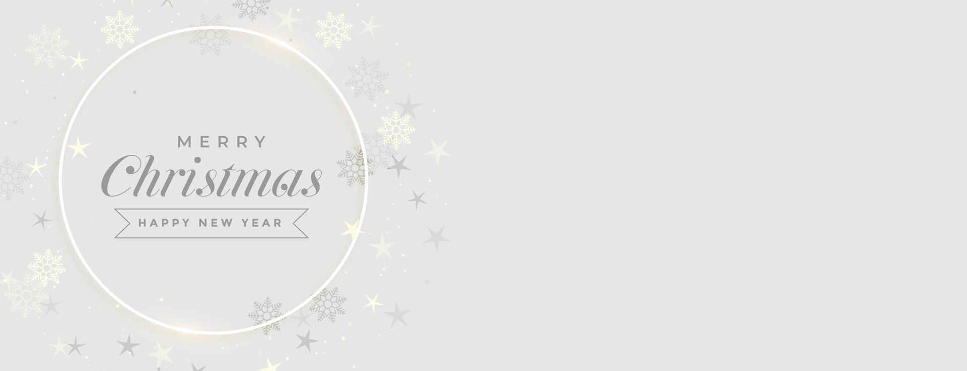 vrolijk Kerstmis elegant festival banier met tekst ruimte vector