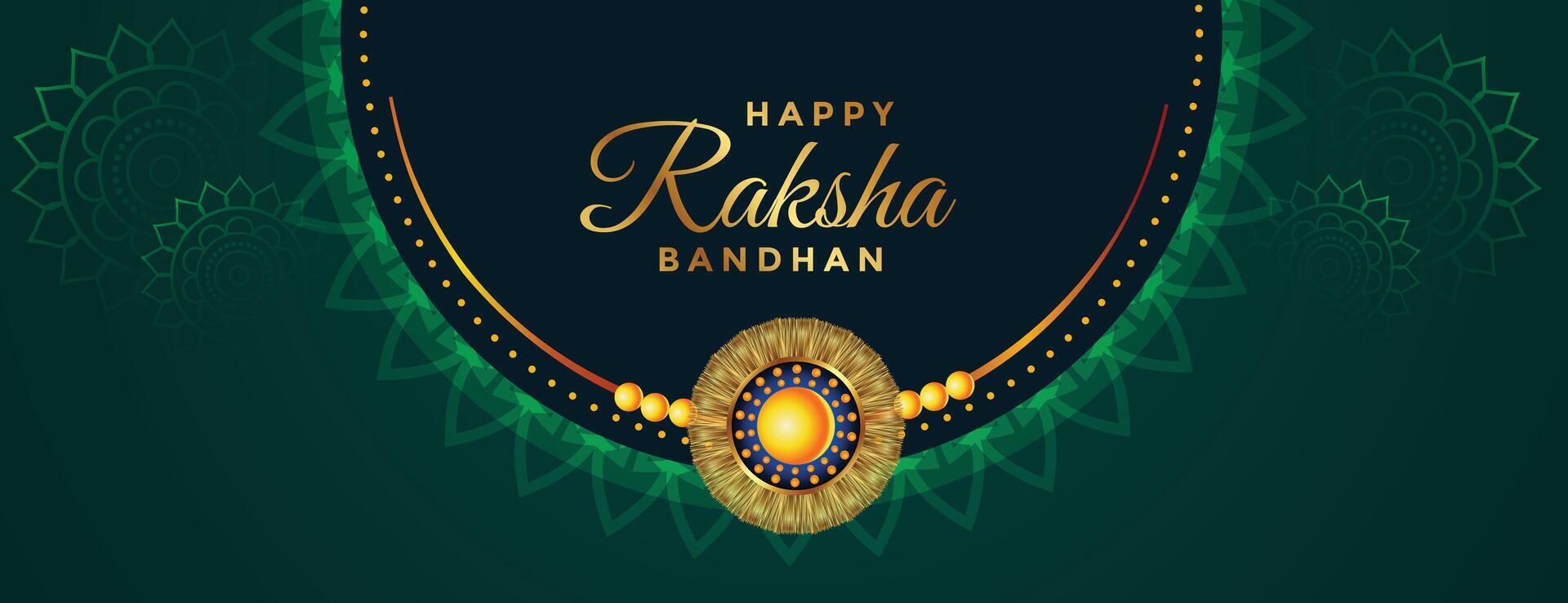 traditioneel mooi raksha bandhan festival banier ontwerp vector
