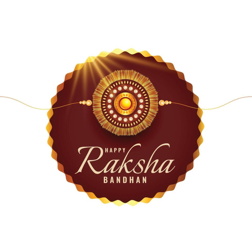 elegant raksha bandhan festival achtergrond met rakhi ontwerp vector