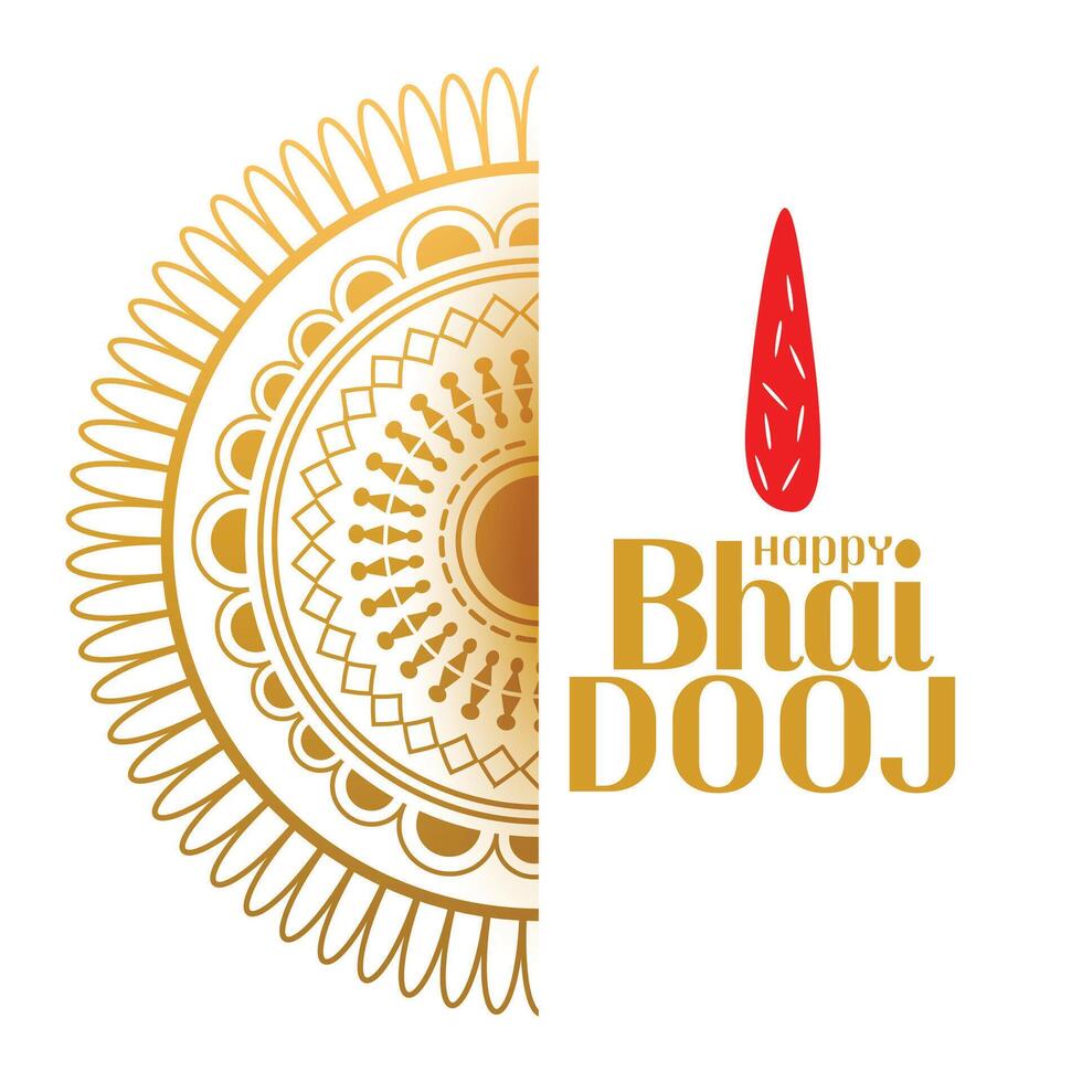 bhai dooj Indisch stijl decoratief achtergrond ontwerp vector