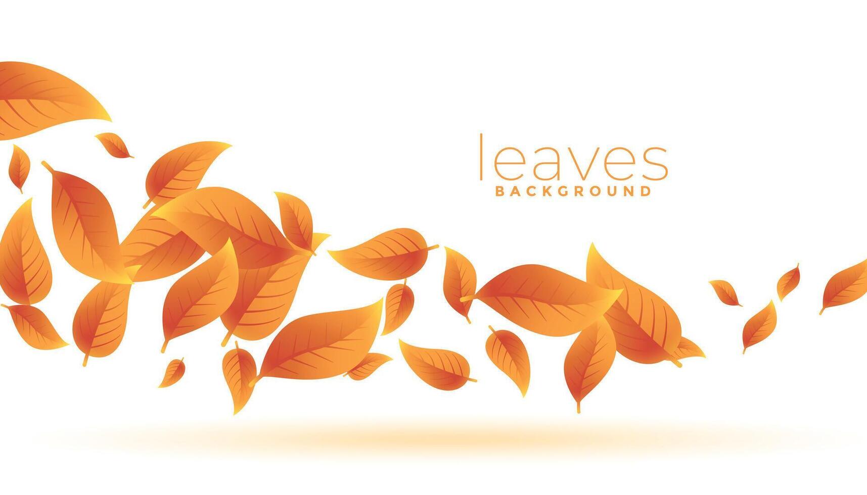 herfst groen bladeren vallend achtergrond ontwerp vector
