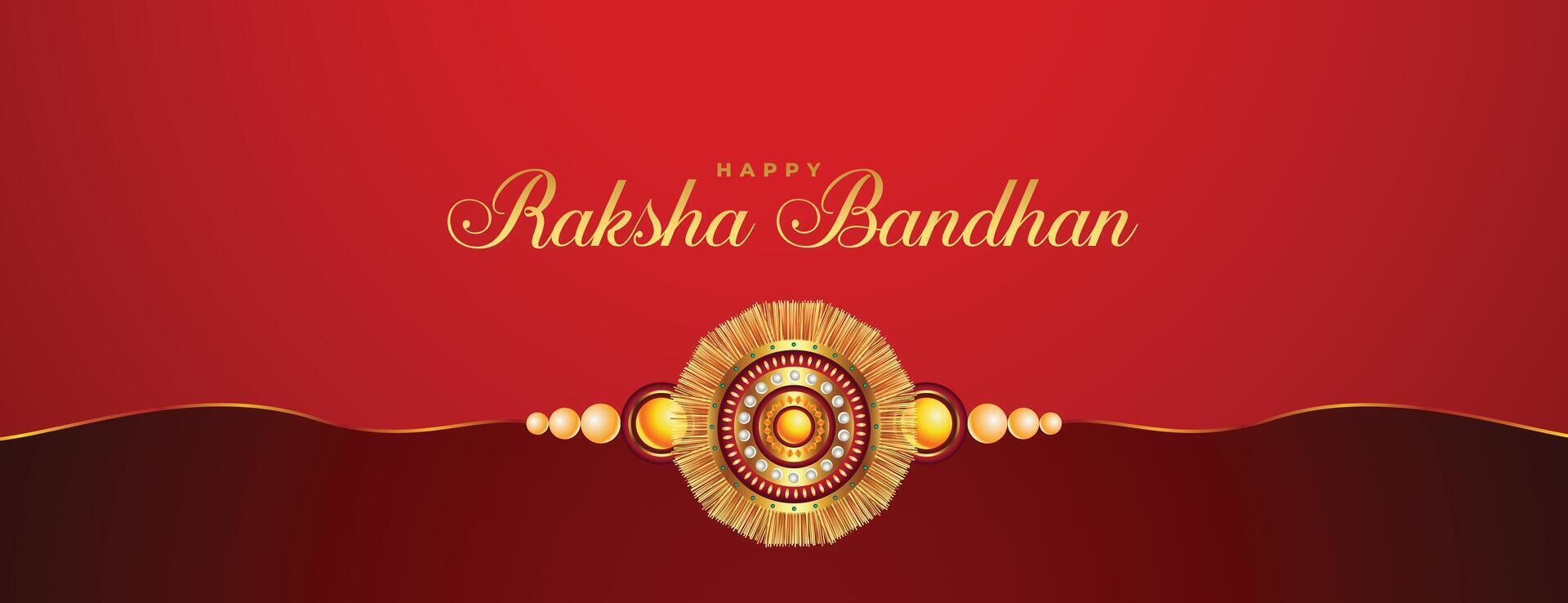 Hindoe religie raksha bandhan festival banier ontwerp vector