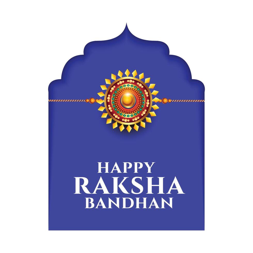 traditioneel raksha bandhan festival banier met rakhi ontwerp vector