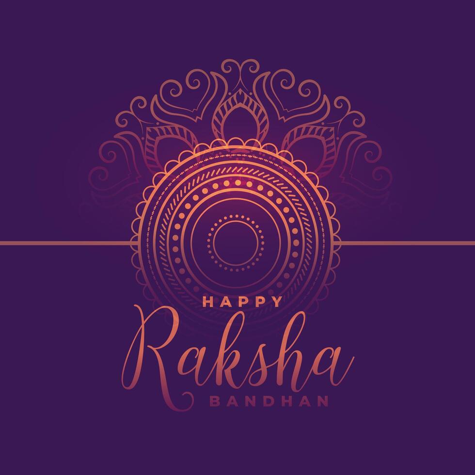 mooi gelukkig raksha bandhan festival kaart traditioneel ontwerp vector