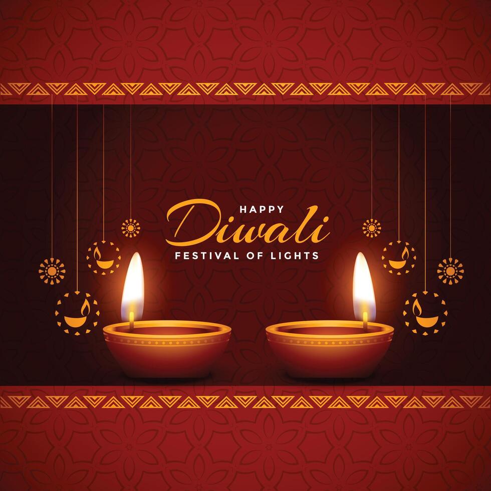 gelukkig diwali glimmend festival viering achtergrond ontwerp vector