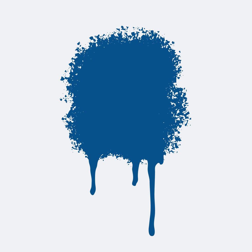 blauw water kleur muur structuur achtergrond ontwerp vector