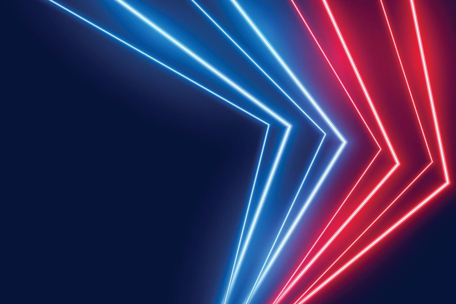 blauw en rood neon LED lichten lijn stijl achtergrond vector