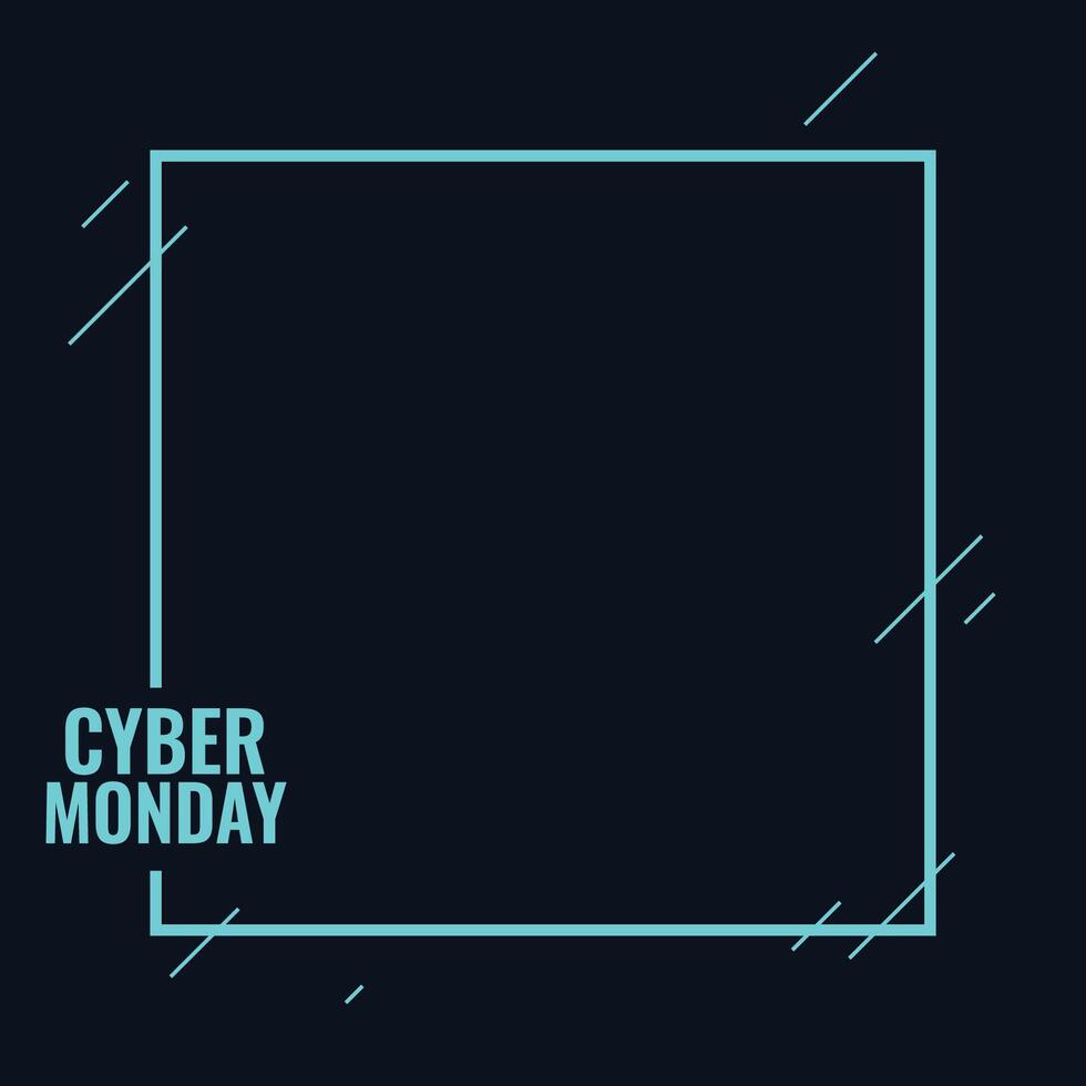 elegant cyber maandag tech achtergrond voor korting vector