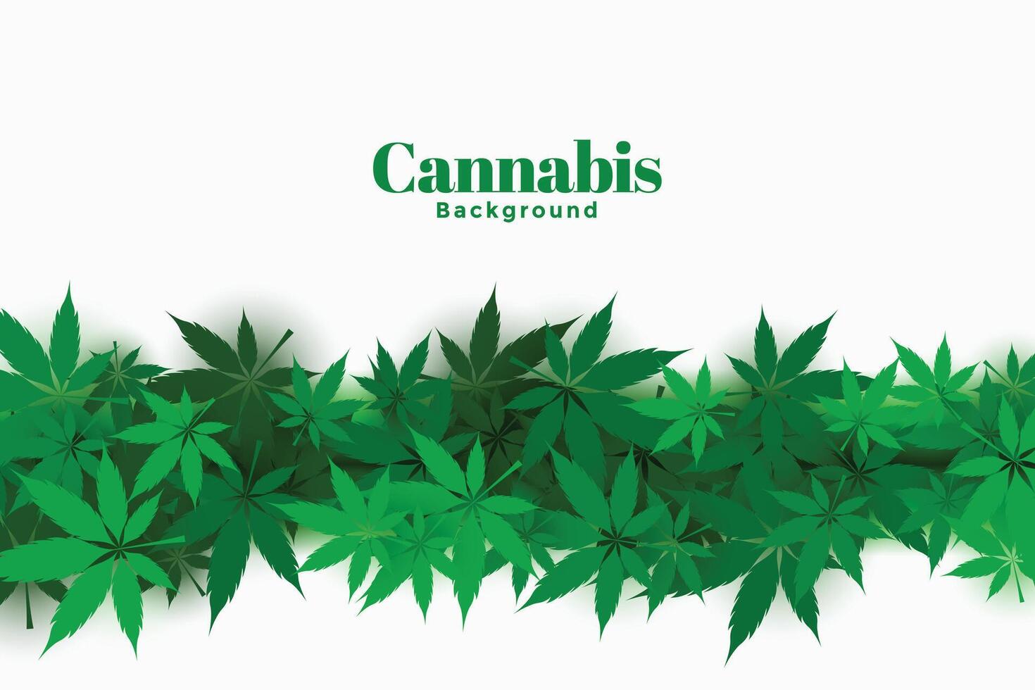elegant hennep achtergrond met marihuana bladeren ontwerp vector