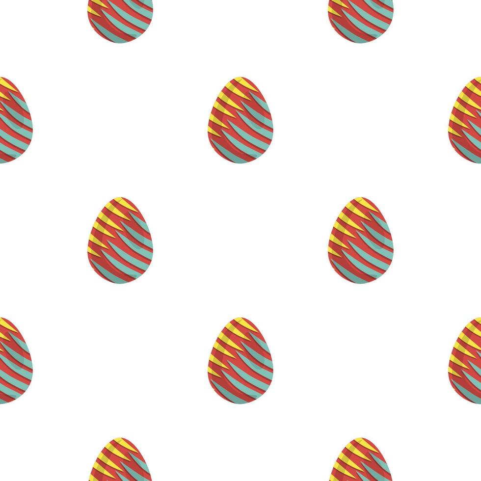 illustratie Aan thema naadloos viering vakantie Pasen met jacht kleurrijk helder eieren vector