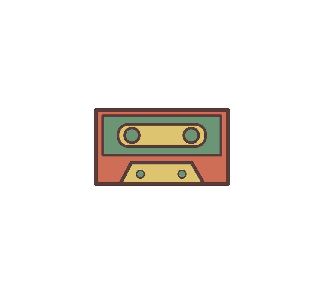 cassette retro icoon vector ontwerp