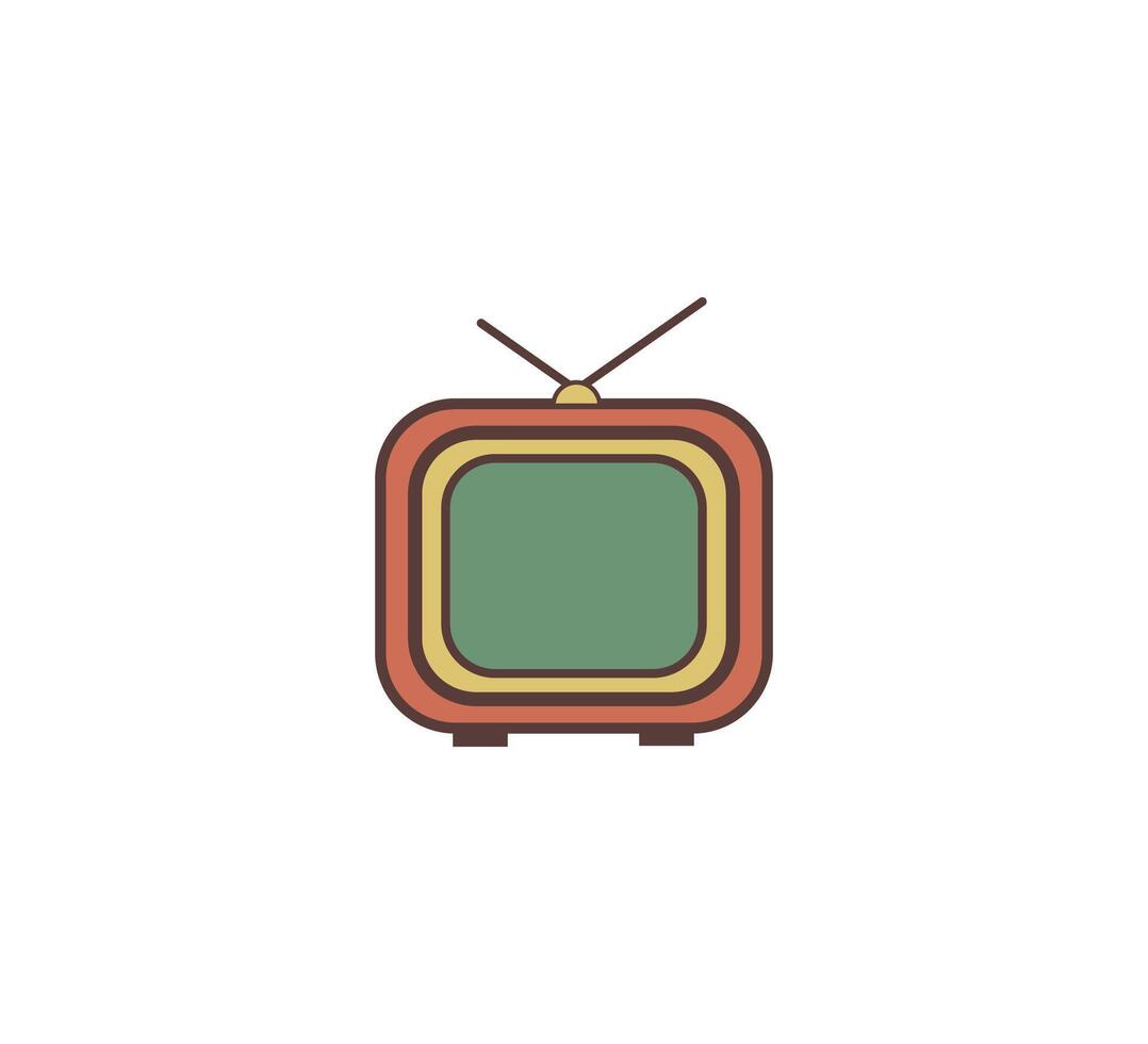 TV retro icoon vector ontwerp