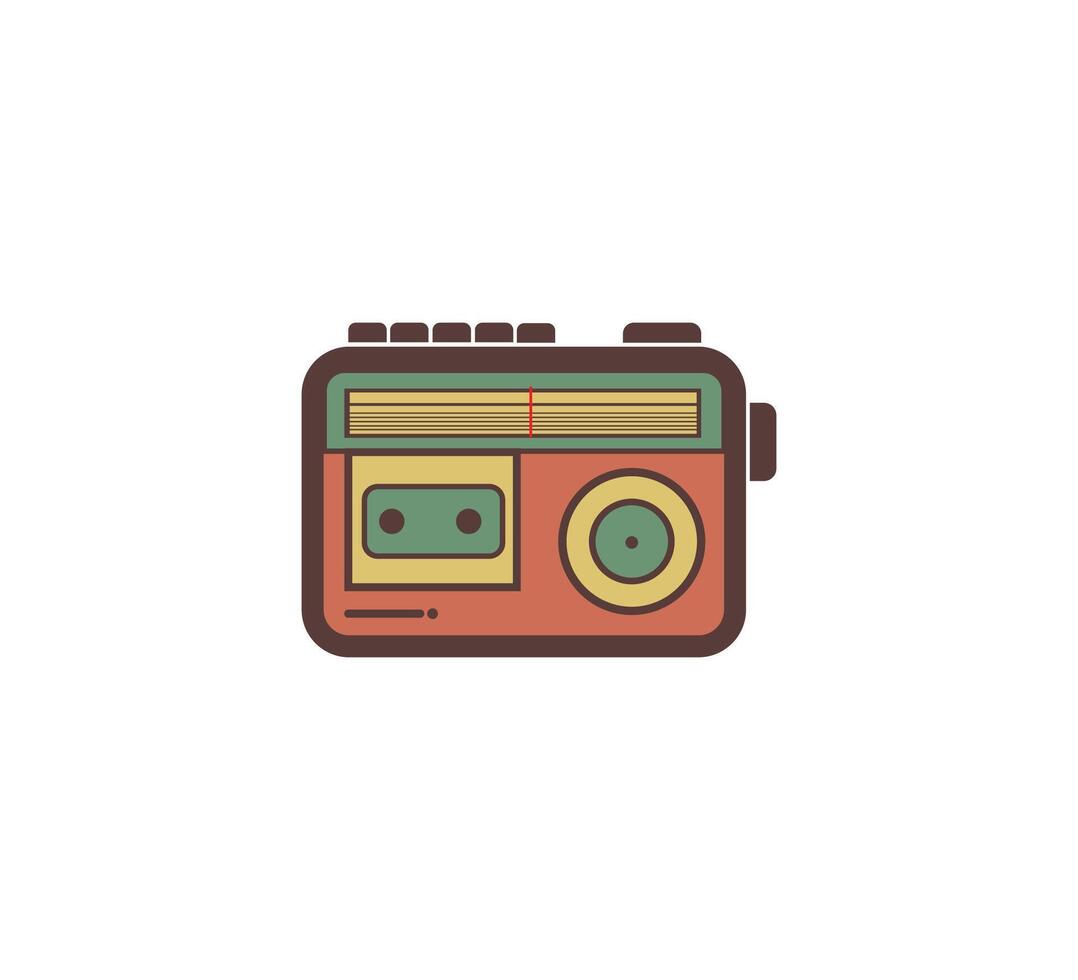 radio retro icoon vector ontwerp