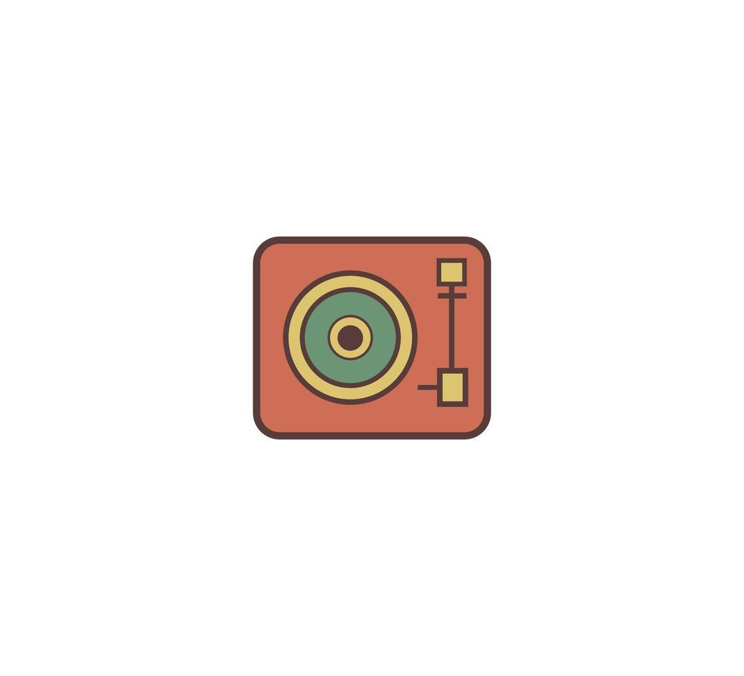 muziek- retro icoon vector ontwerp