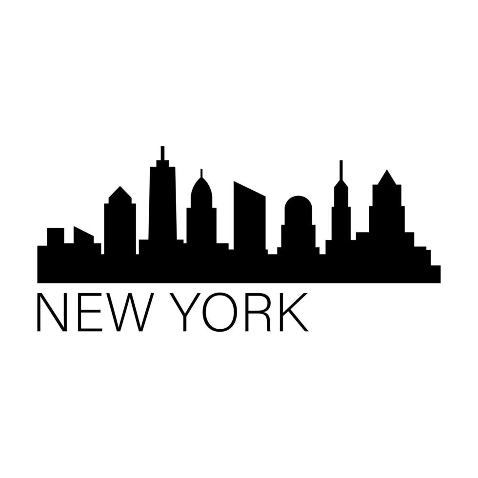 skyline van New York vector
