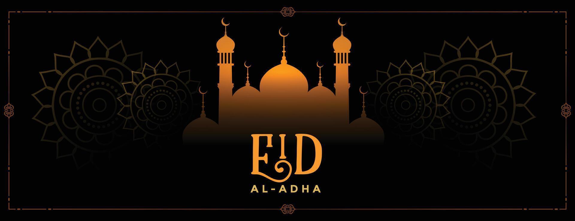 mooi hoor Bakri eid al adha mubarak festival banier vector