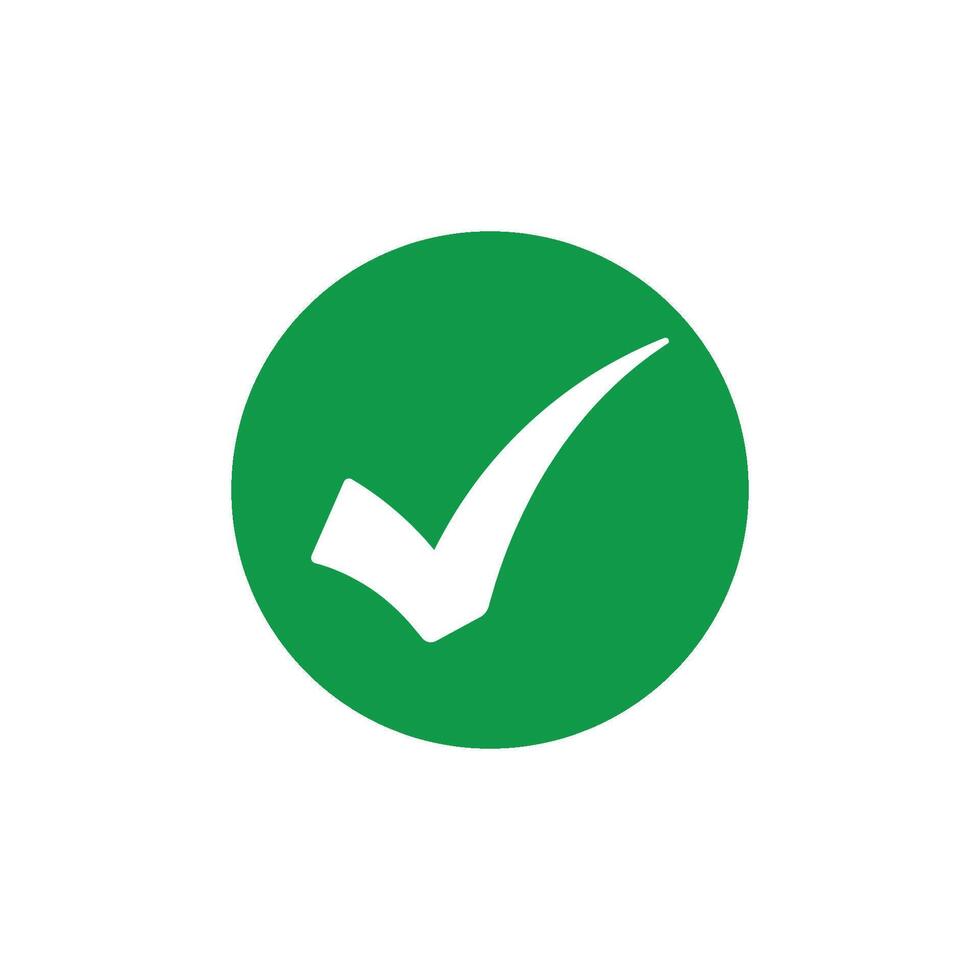 groen controleren Mark icoon vector