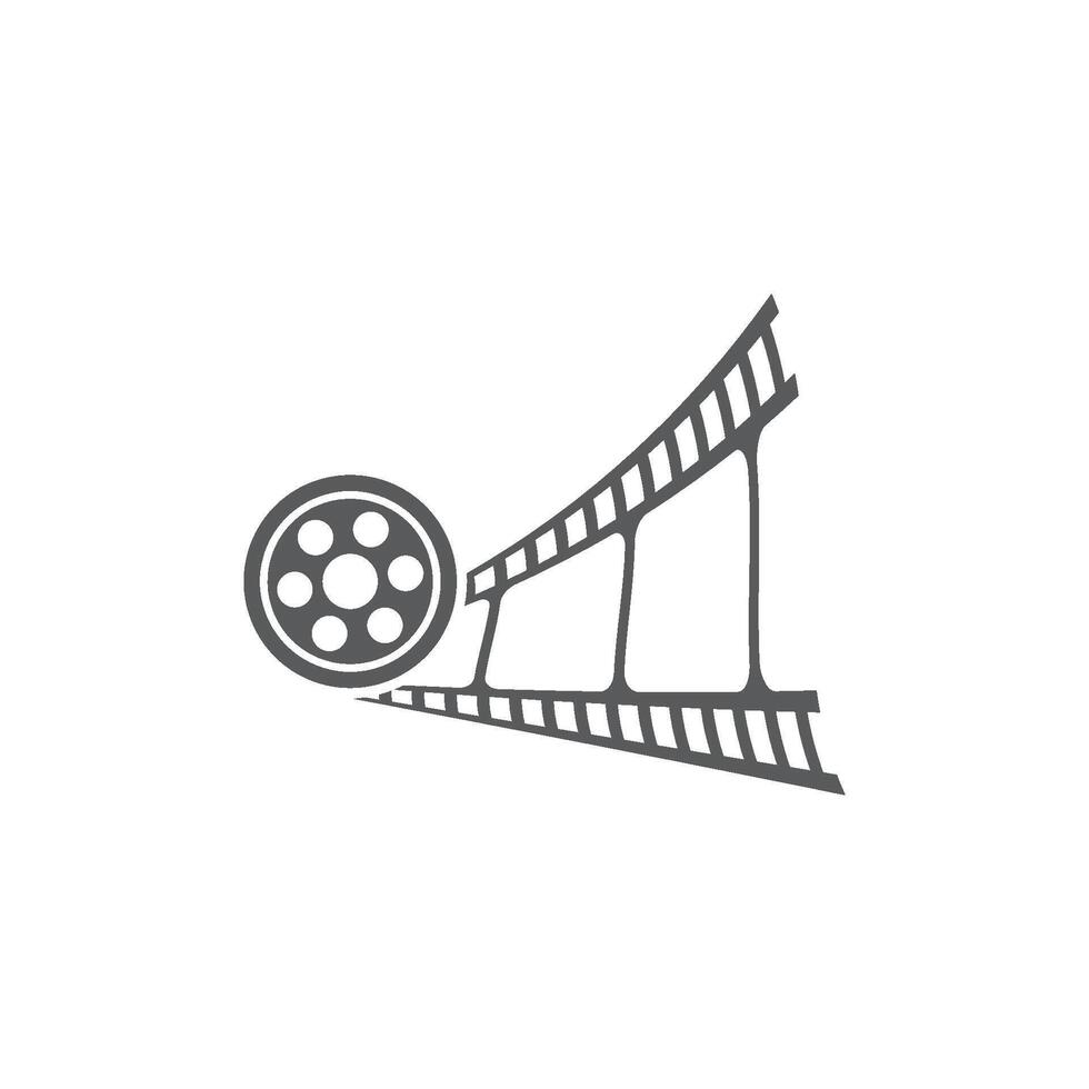 film strip logo icoon vector