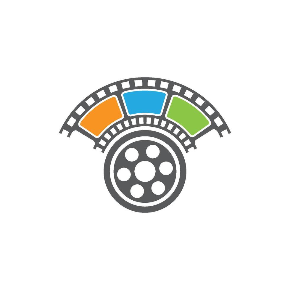 film strip logo icoon vector