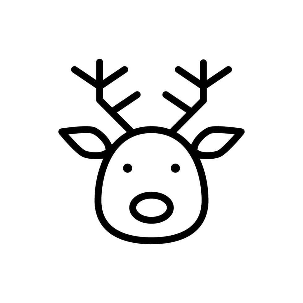 hert vector icoon. elanden illustratie teken. hoorns symbool. jacht- logo.