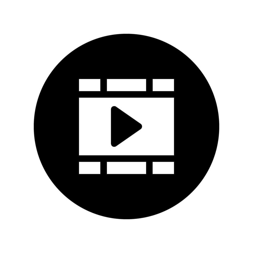 Speel video icoon vector. media speler illustratie teken. video symbool. Speel logo. vector