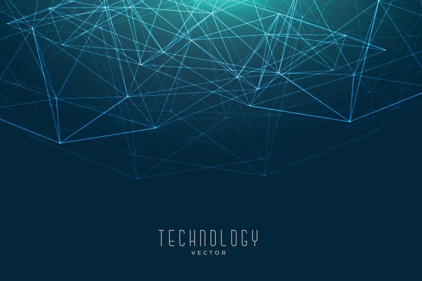 laag poly netwerk maas verbinding technologie achtergrond vector