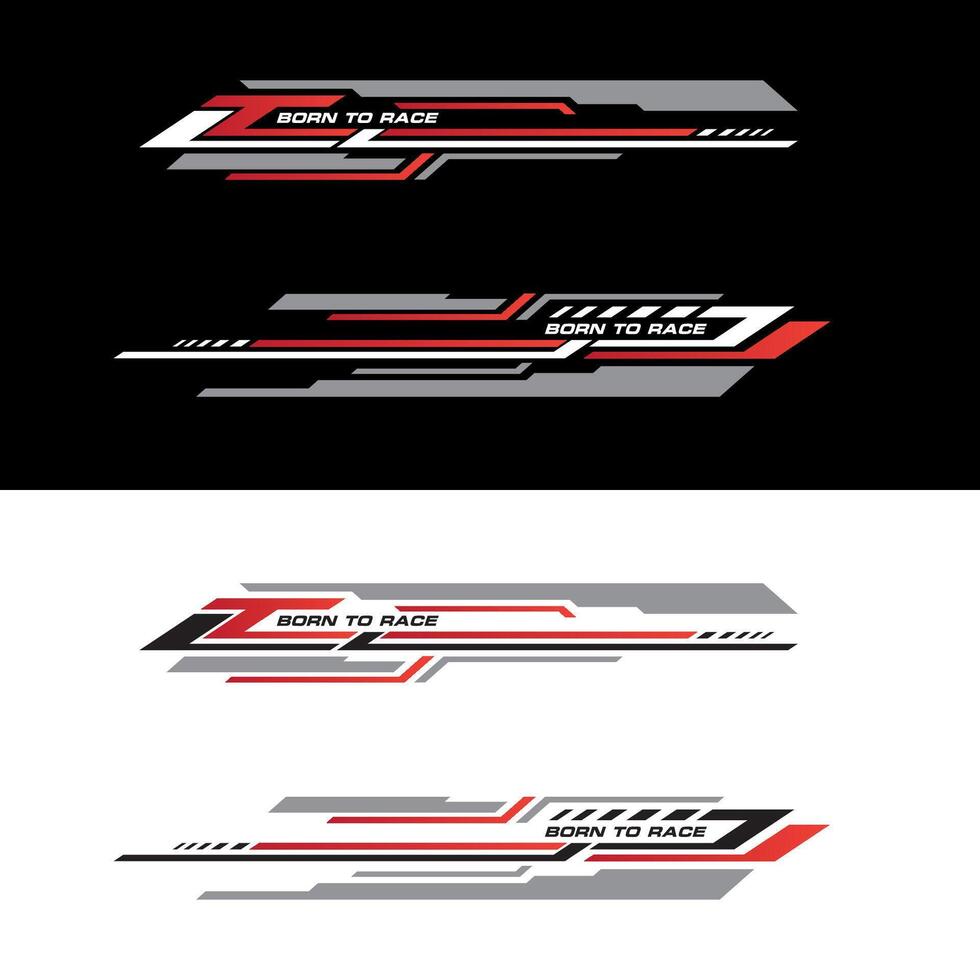 sport racing strepen auto stickers. wijziging lichaam snelheid en drift vinyl sticker geïsoleerd reeks Sjablonen vector