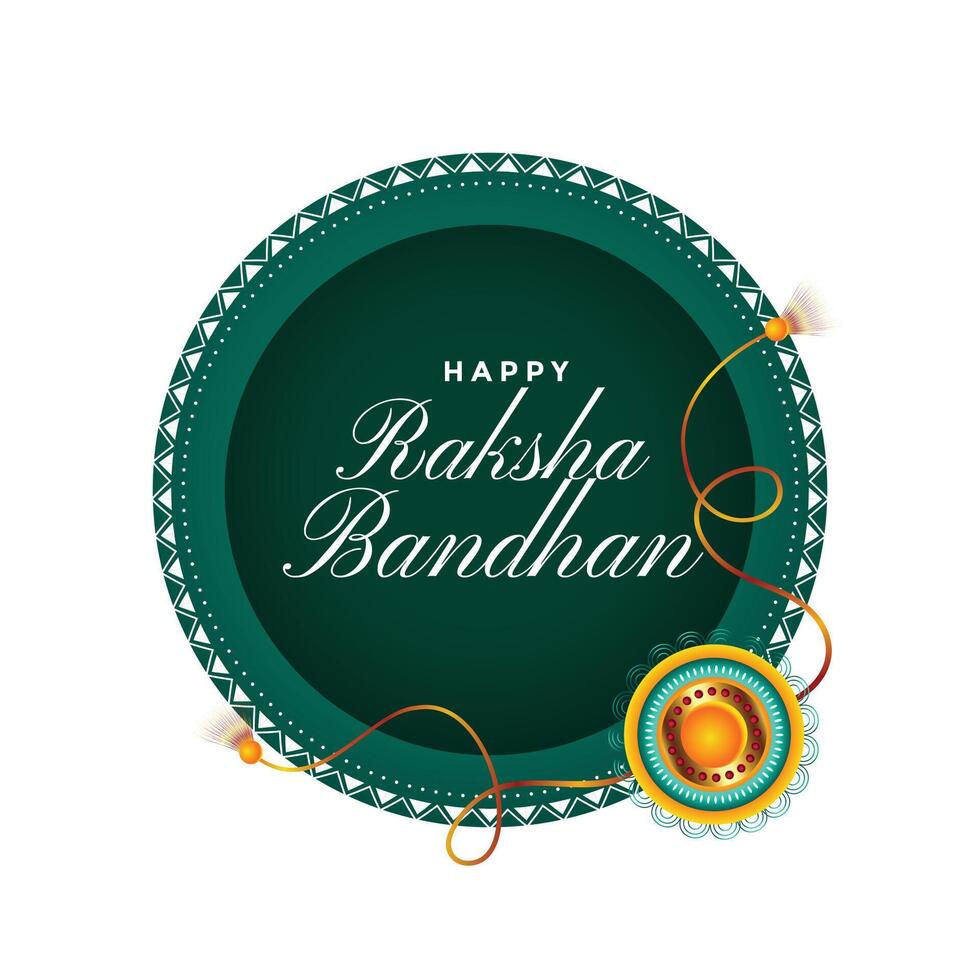 gelukkig raksha bandhan traditioneel festival kaart ontwerp vector