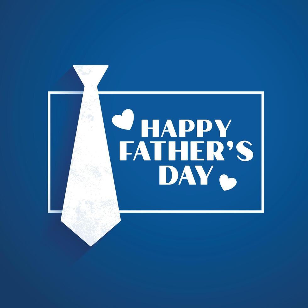 gelukkig vaders dag blauw vlak stijl achtergrond vector