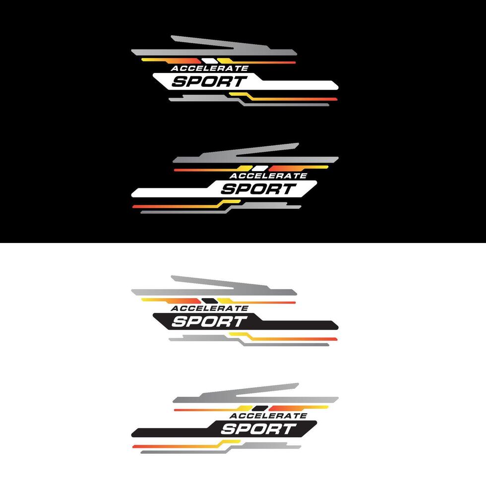 sport racing auto stickers streep abstract vorm . vinyl sticker Sjablonen geïsoleerd reeks vector