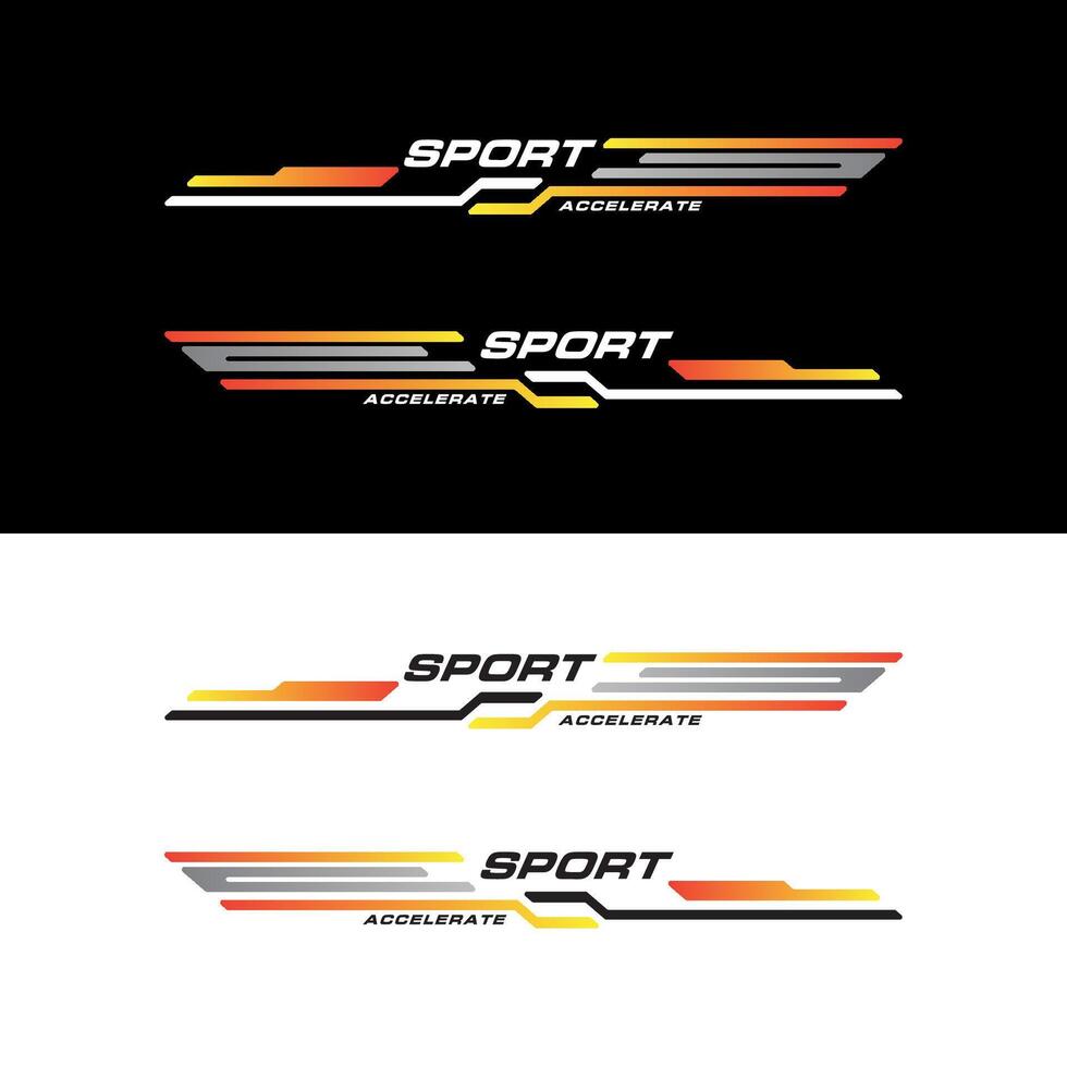 sport racing auto stickers streep abstract vorm . vinyl sticker Sjablonen geïsoleerd reeks vector