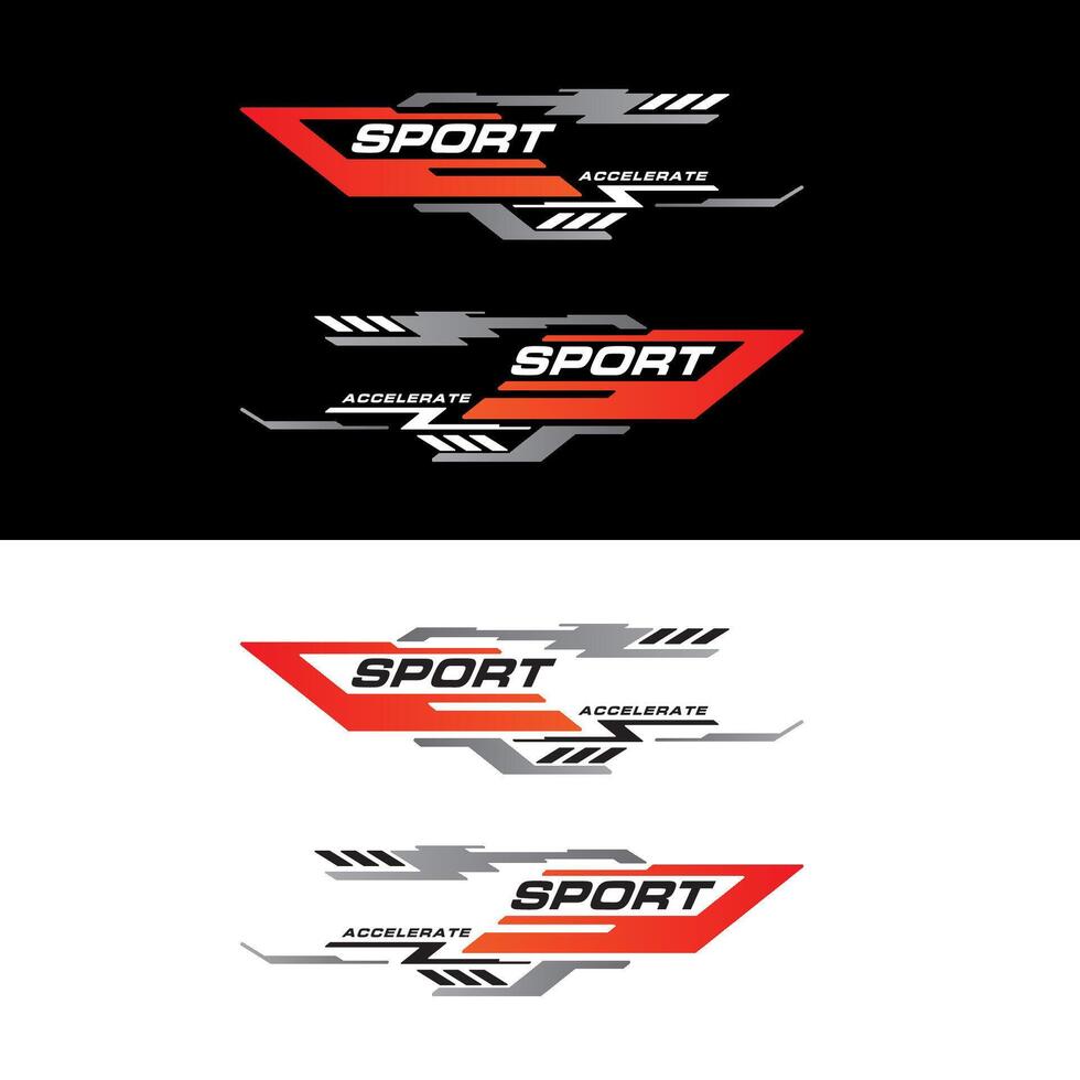 sport racing auto stickers streep abstract vorm . vinyl sticker Sjablonen geïsoleerd reeks vector