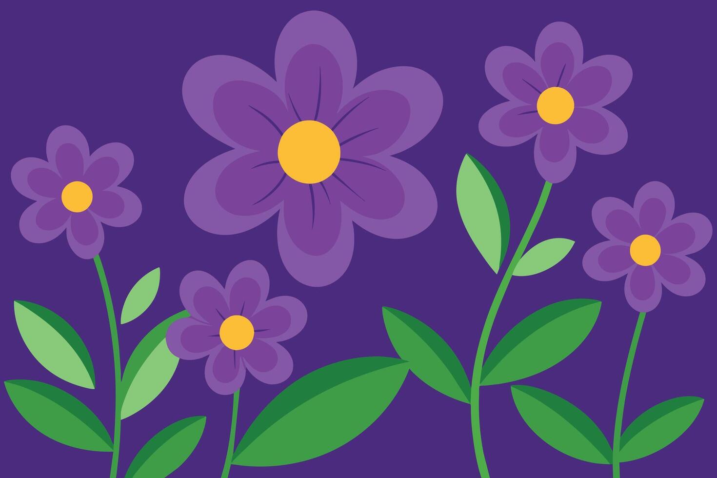 vector achtergrond met Purper bloemen